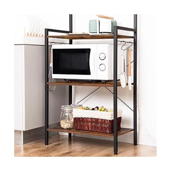 HOOBRO Bakers Rack para cocina soporte de microondas de 4