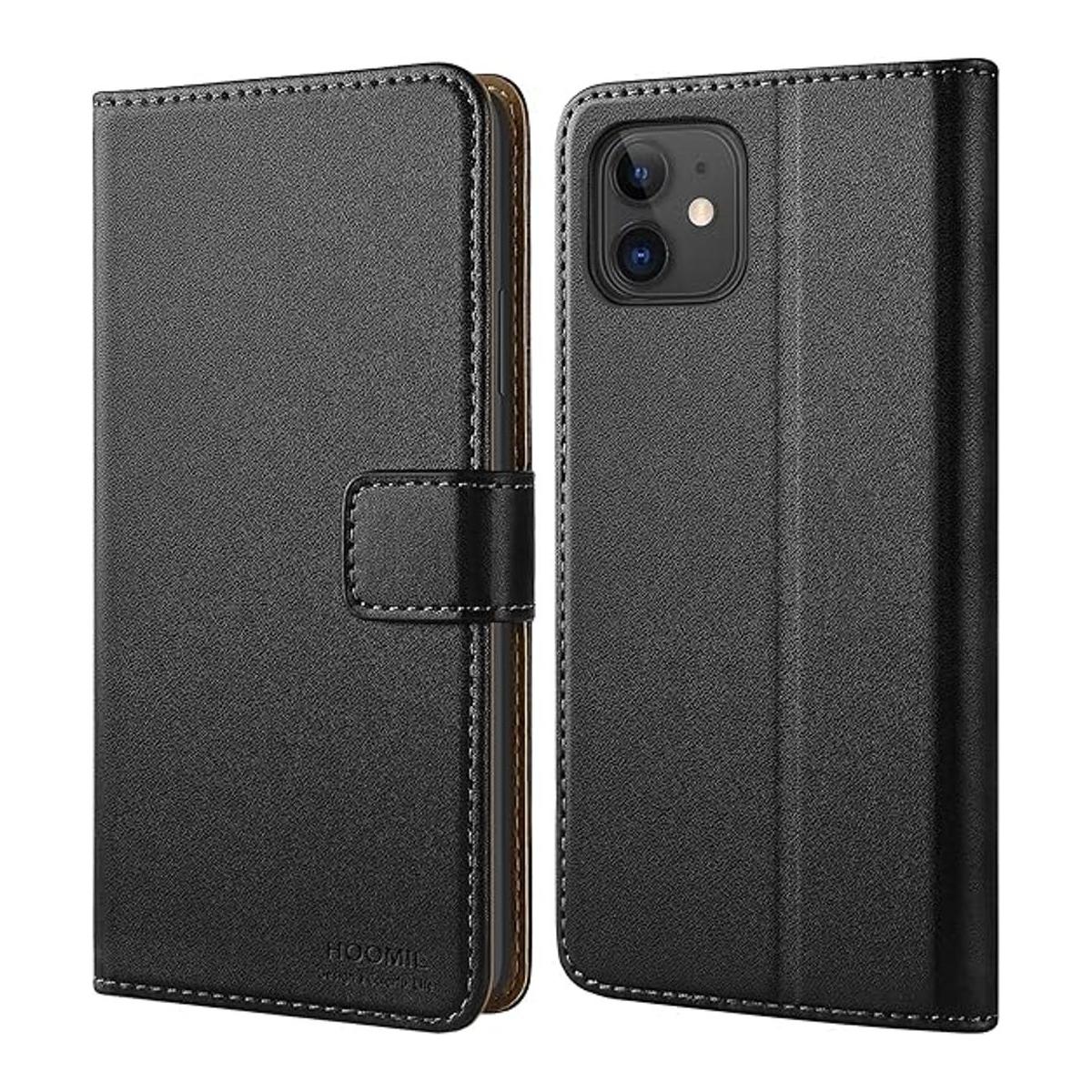 HOOMIL MagFlip Series Funda de piel diseñada para iPhone