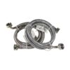 HQRP Mangueras para lavadora de acero inoxidable codo de