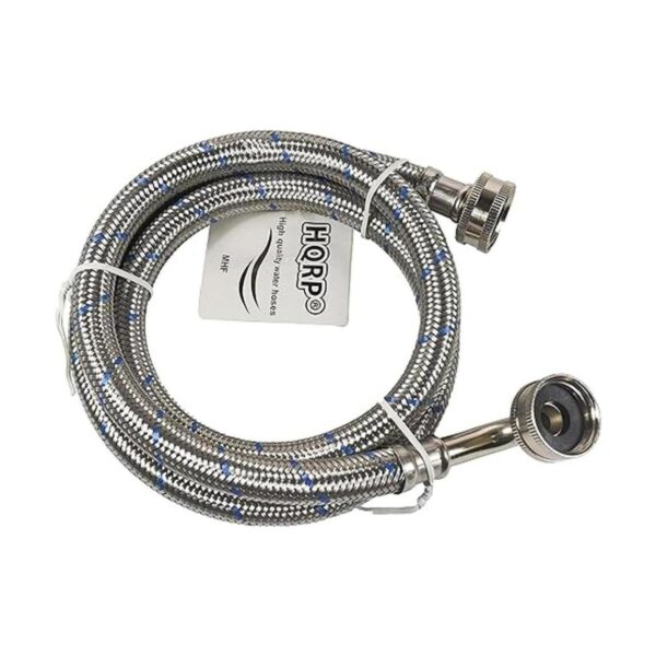 HQRP Mangueras para lavadora de acero inoxidable codo de