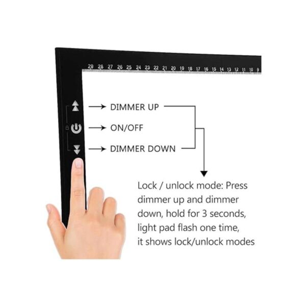 HSK Caja de luz LED A4 Bloc de luz con modos de_2