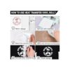 HTVRONT Rollo de vinilo blanco HTV de transferencia de