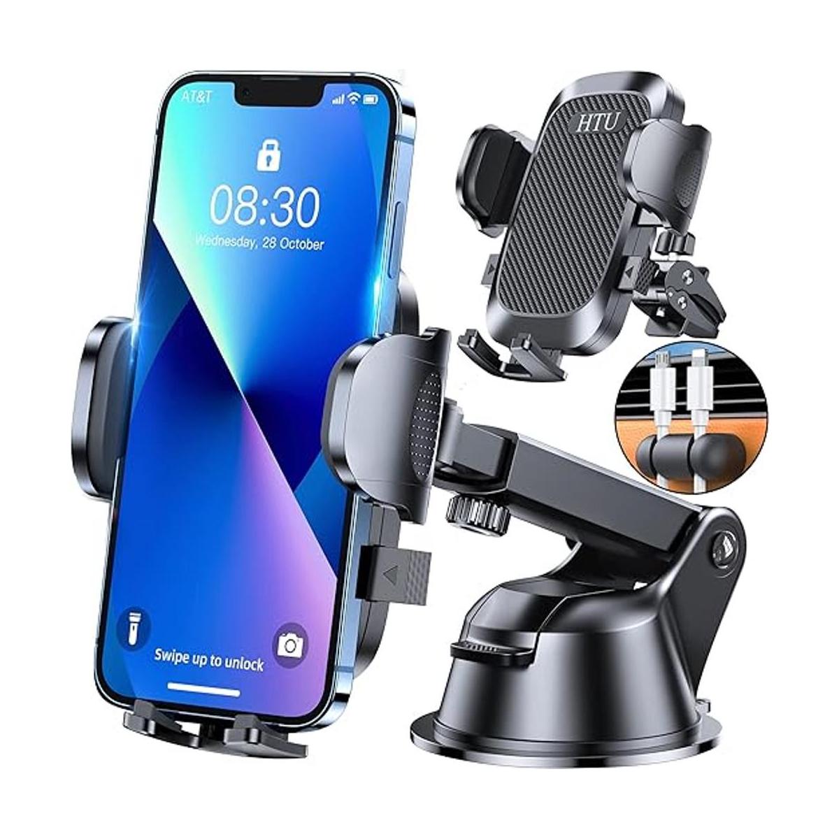 HTU Soporte para teléfono celular para automóvil Potente