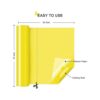 HTVRONT Rollo de vinilo permanente amarillo 12 pulgadas x_4