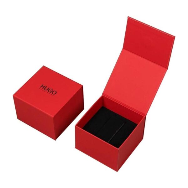 HUGO First Reloj casual de cuarzo de acero inoxidable y_6