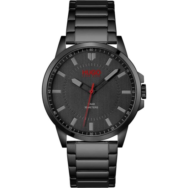HUGO First Reloj casual de cuarzo de acero inoxidable y_1