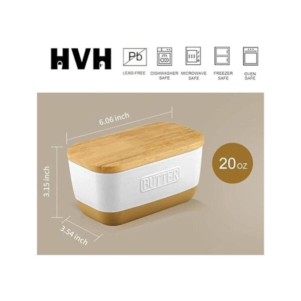 HVH Mantequilla de cerámica con tapa para encimera_4