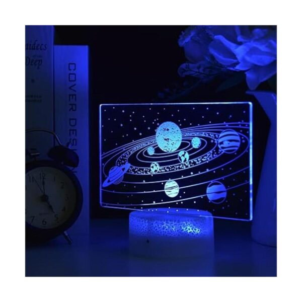 HYODREAM Lámpara de mesa lateral con ilusión óptica 3D del_2