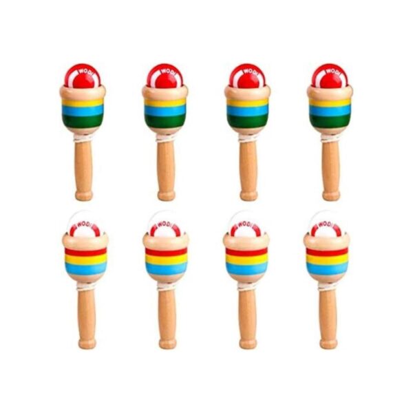 Haconba 8 paquetes de bolas de captura de madera juego de_1