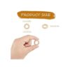 Hagao Anillos de madera natural anillos de madera para