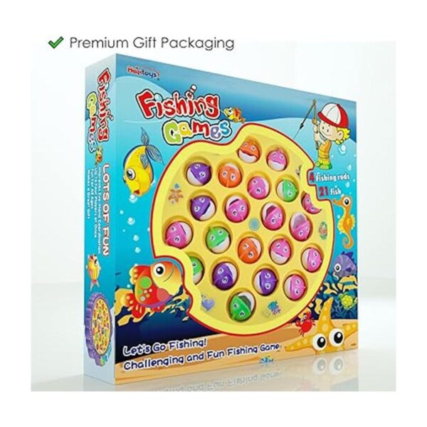 Haktoys Juego de juguetes de pesca con tabla giratoria con_3