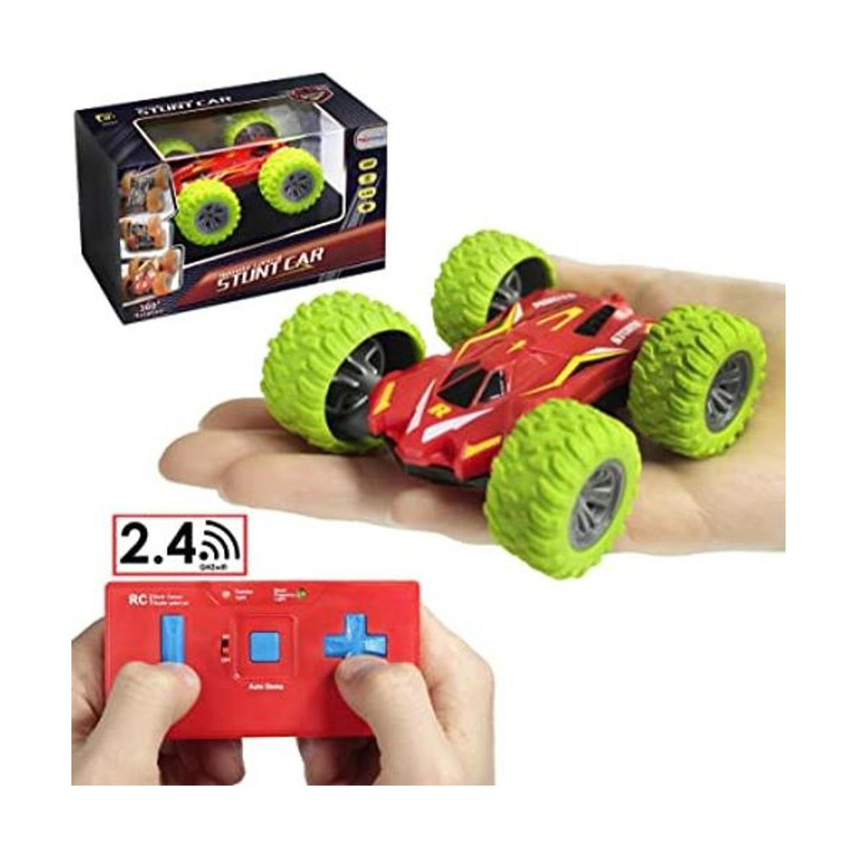 Haktoys Mini coche de acrobacias con control remoto para