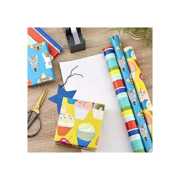 Hallmark Papel de regalo con líneas de corte en el
