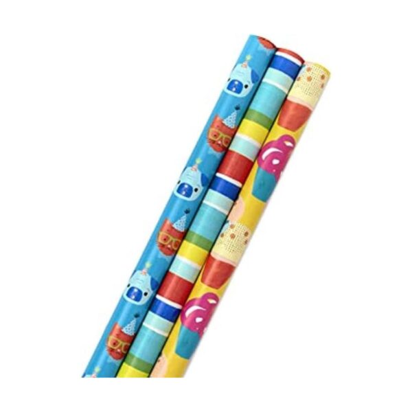 Hallmark Papel de regalo con líneas de corte en el