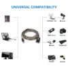Halsouy Cable alargador USB 2.0 49.2 ft