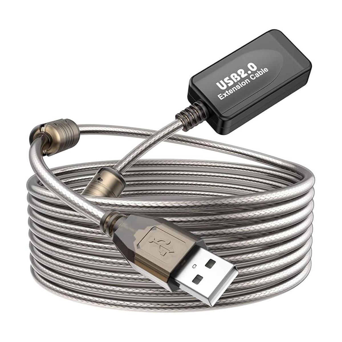 Halsouy Cable alargador USB 2.0 49.2 ft