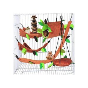 Hamiledyi Hamster Hamaca de animales pequeños colgando de