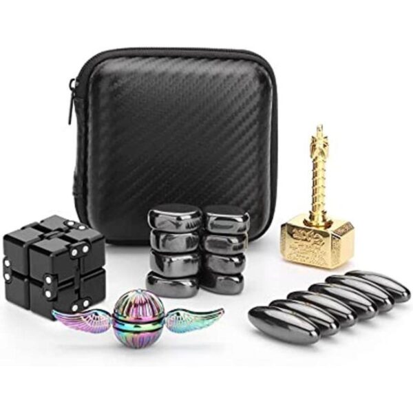 Hammer Fidget Spinners Cadena de metal ovalada piedras_1