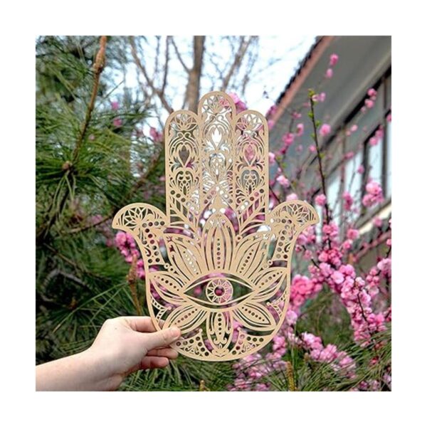 Hamsa MFG de cuarto nivel de 14 pulgadas arte de pared de_2
