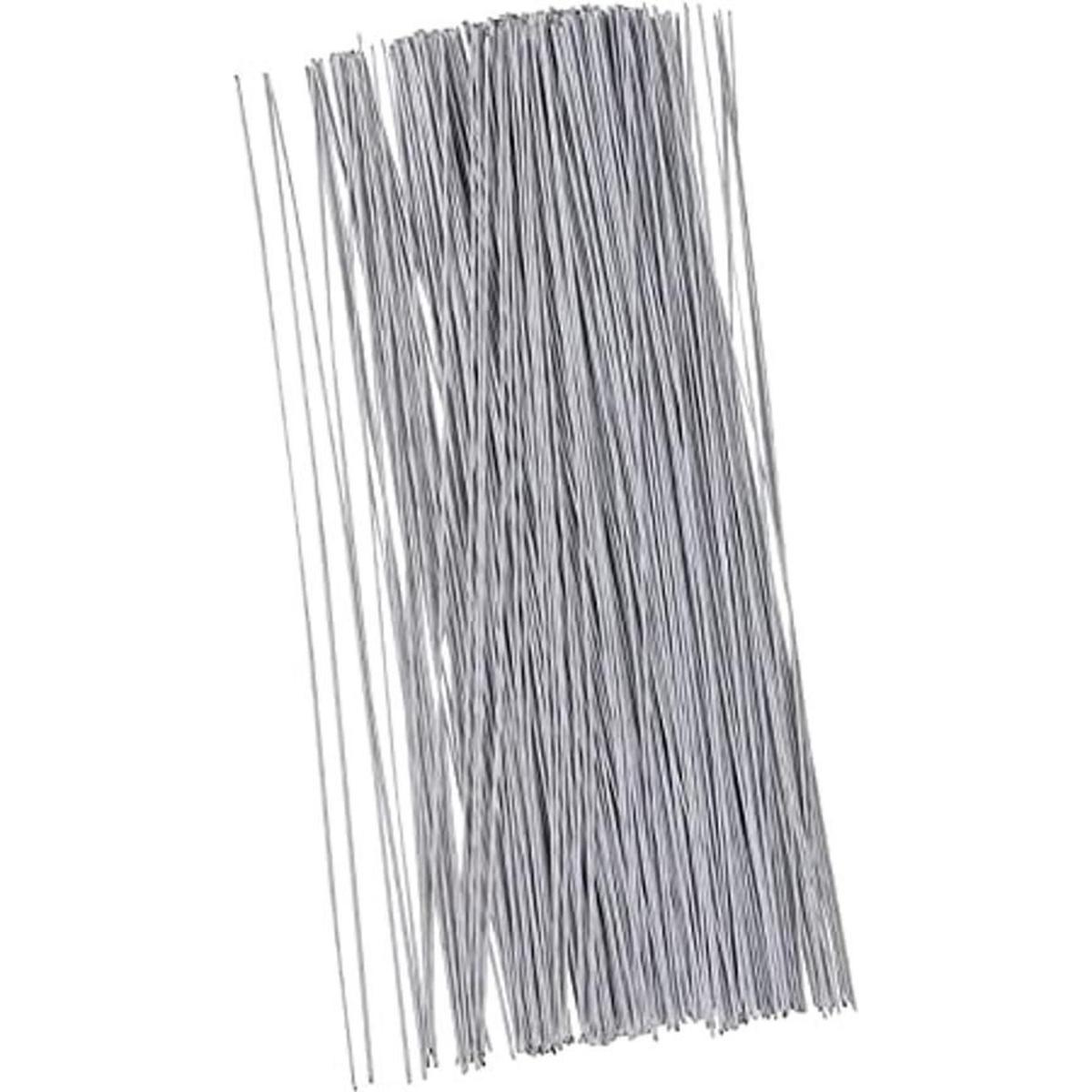 Juvale 300 tallos de alambre floral de calibre 18 blancos