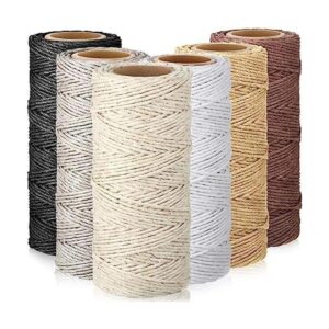 Juego de 6 rollos de hilo de hilo de hilo de lino cuerda