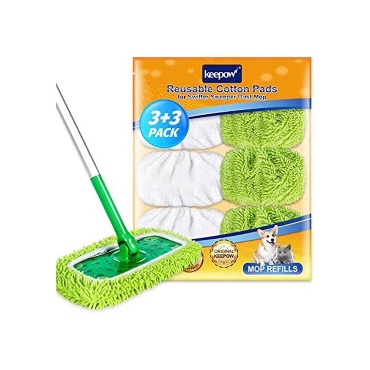 KEEPOW Almohadillas de microfibra reutilizables