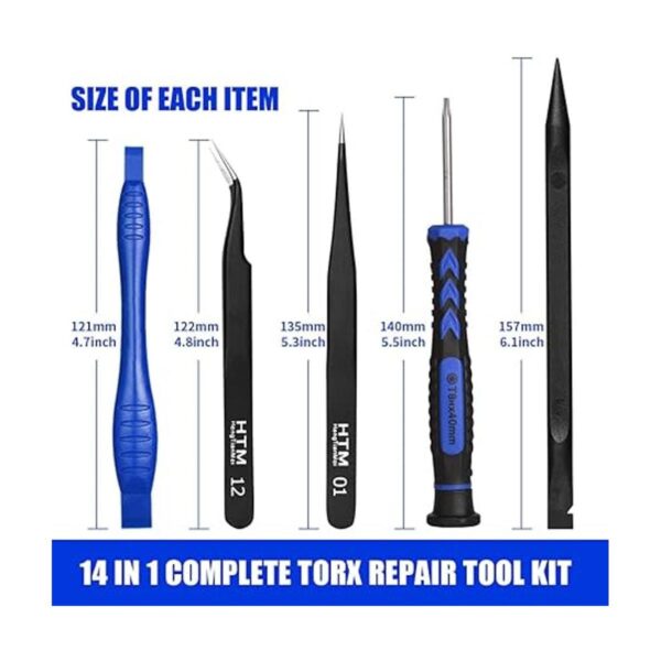 HengTianMei Juego de destornilladores Torx 14 en 1 con