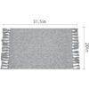 JE JOUE Alfombra de baño bohemia de 2 x 4.3 pies alfombra
