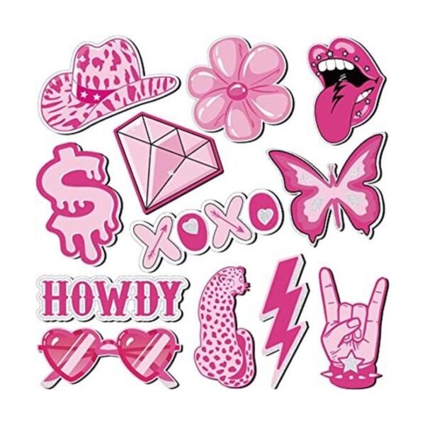 Imanes de refrigerador preppy rosa para mujer imanes de