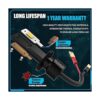 Kit de conversión de bombillas LED H1 antiniebla DRL para_4