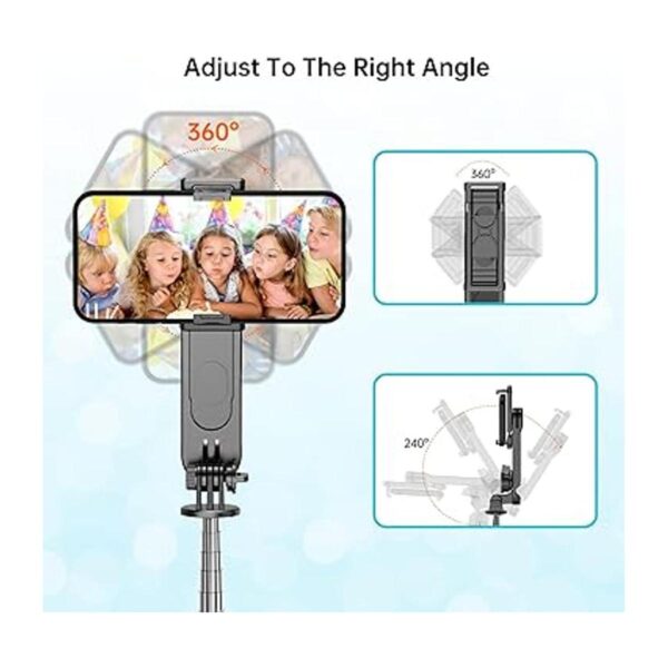 Trípode estable para selfie con luz de relleno barra_5