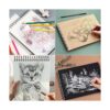 Kit de dibujo 78 lápices de grafito de acuarela de color