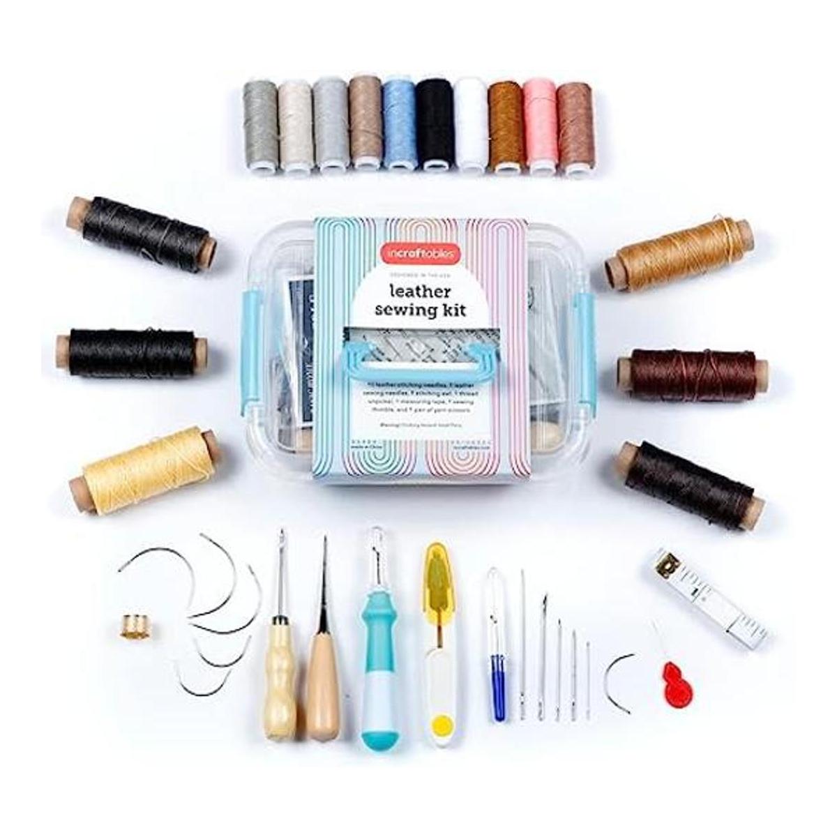 Incraftables Kit de costura de cuero. Juego de