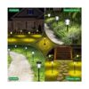 JSOT Luces solares para caminos de 200 lúmenes paquete de_2