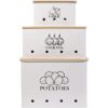 Juego de 3 latas de almacenamiento de verduras para_1