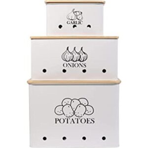 Juego de 3 latas de almacenamiento de verduras para_1