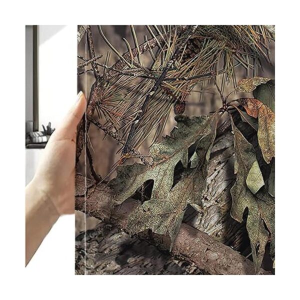 Juego de cortinas de ducha de camuflaje para baño