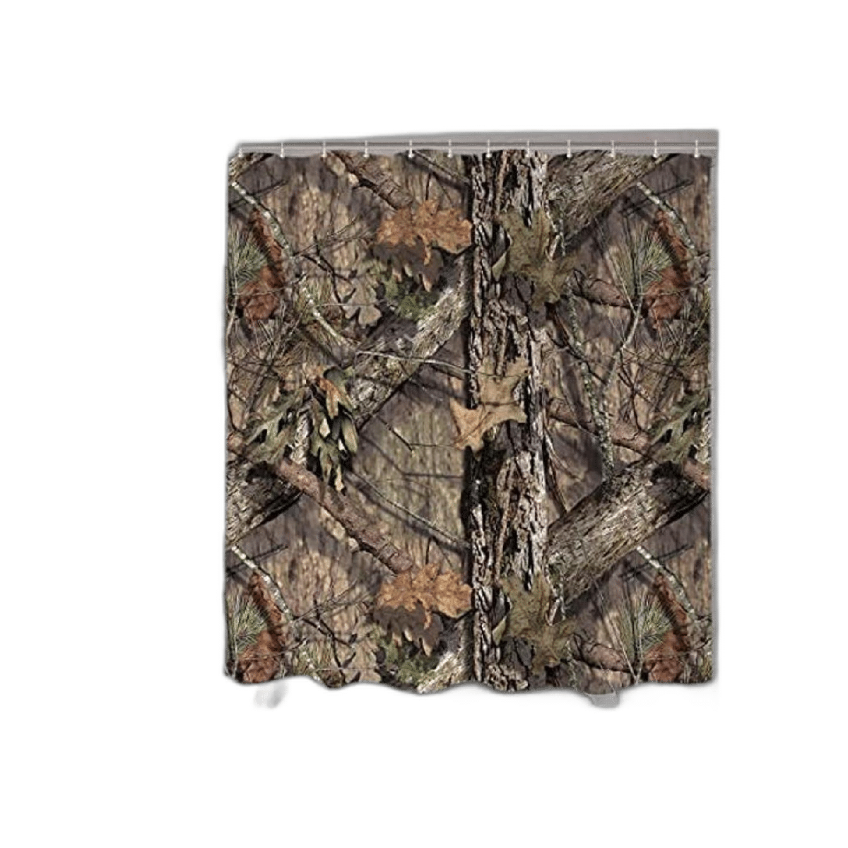 Juego de cortinas de ducha de camuflaje para baño