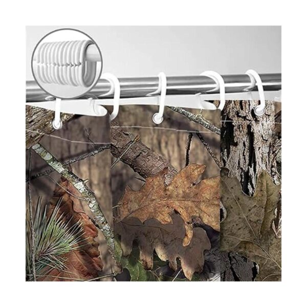 Juego de cortinas de ducha de camuflaje para baño