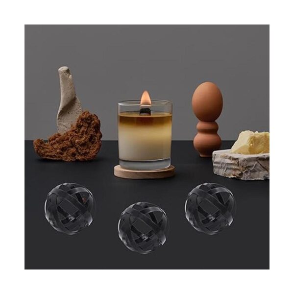 Juego de 3 esferas decorativas de 3.3 pulgadas bolas