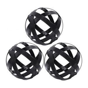 Juego de 3 esferas decorativas de 3.3 pulgadas bolas