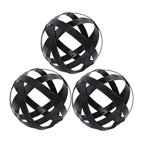 Juego de 3 esferas decorativas de 3.3 pulgadas bolas
