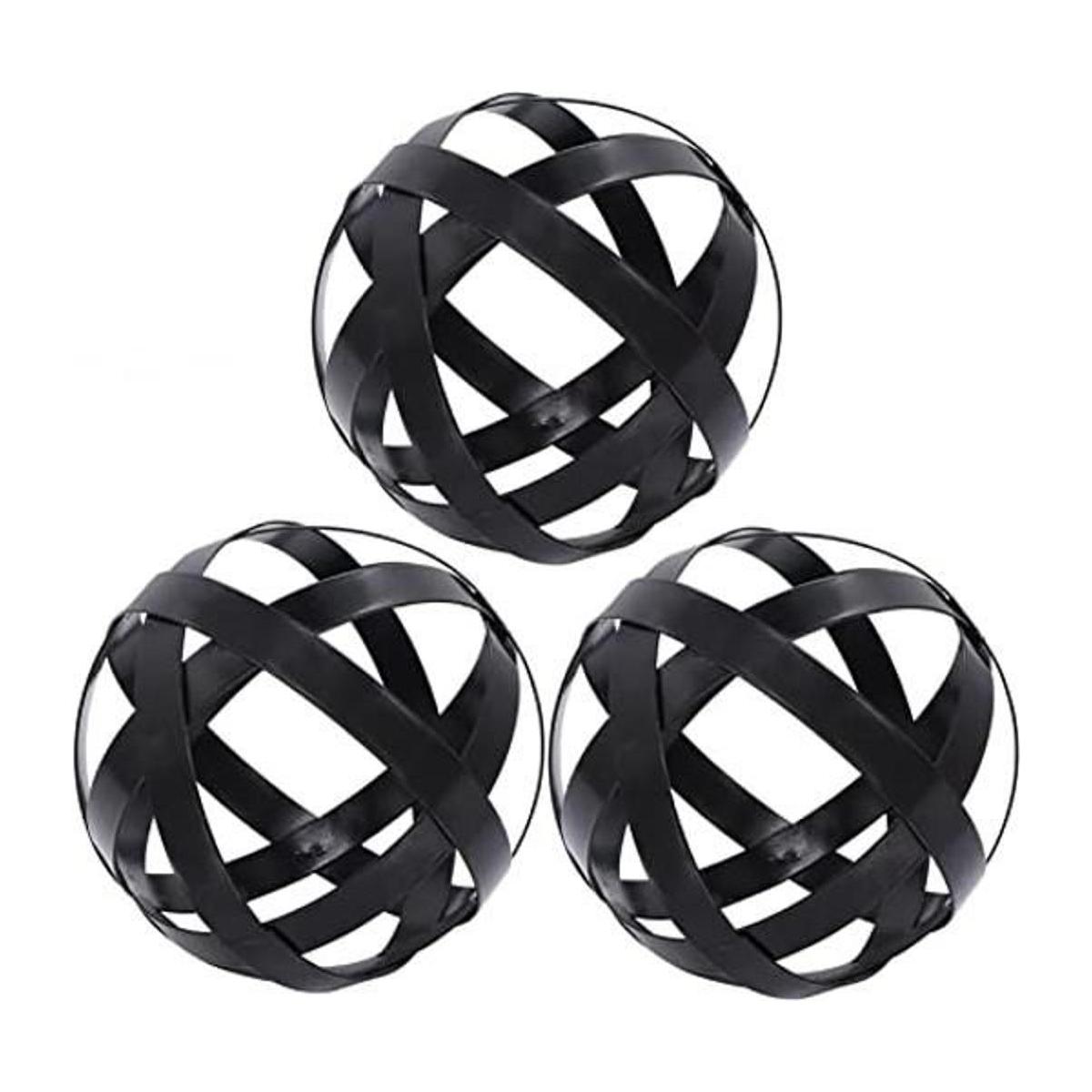 Juego de 3 esferas decorativas de 3.3 pulgadas bolas