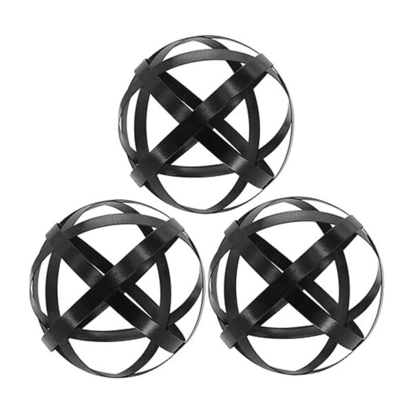 Juego de 3 esferas decorativas de 3.3 pulgadas bolas