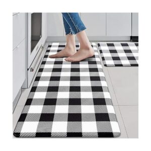 Juego de alfombras y alfombras de cocina en blanco y_1
