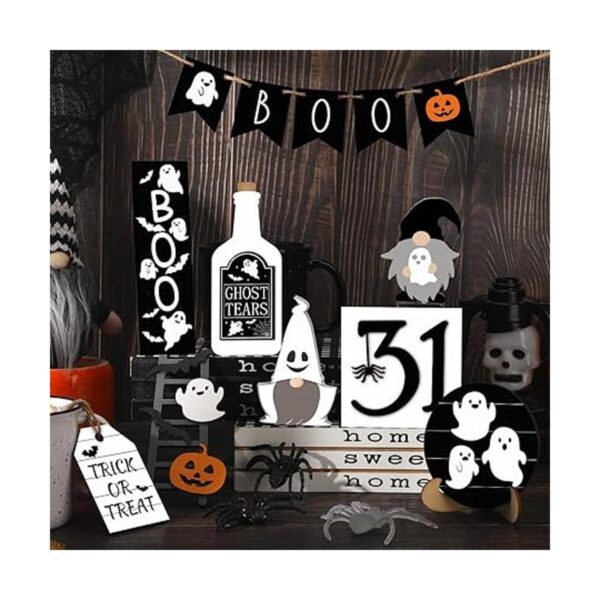 Juego de decoración de bandeja escalonada de Halloween_2
