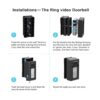 Timbre de video antirrobo con ángulo ajustable soporte de_6