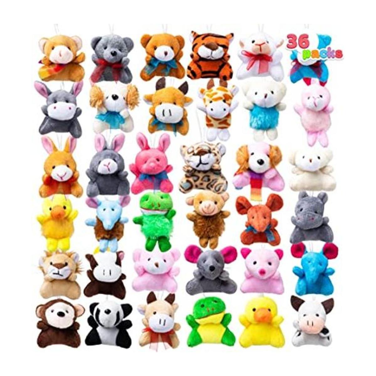 Joyin Paquete de 36 juguetes de peluche de animales