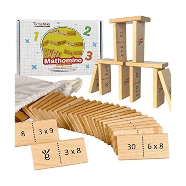 Juego de matemáticas de dominó multiplicación Juguete de_1