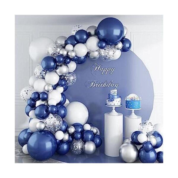 Juego de 144 guirnaldas de globos color azul marino y